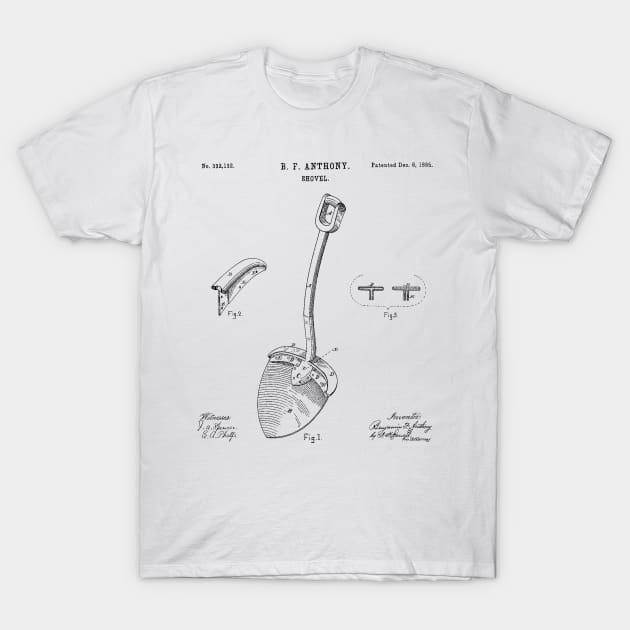 Original Shovel 1885 Patent Vintage Retro Graphic Tee T-Shirt by DesIndie